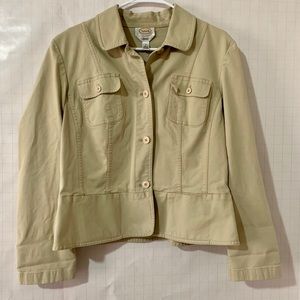 Talbots Tan Jacket Size 14
